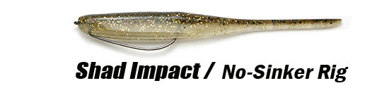 Keitech Shad Impact No-Sinker-Montage