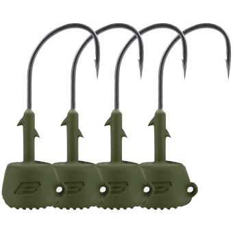 BKK Silent Chaser Draggin NED Jig Heads Green | #3/0 14g