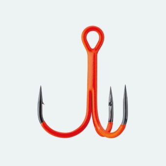 BKK Spear 21-UVO Treble Hook Orange #5/0