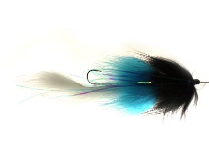 Eumer Spintube Pike Streamer Slow Sinking Black Blue White  