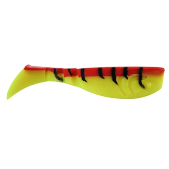 Jenzi Soft Bait Fire Action Tail Shad Yellow Red Tiger 