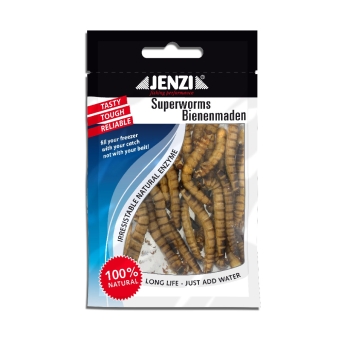 Jenzi Bienenmaden Naturköder gefriergetrocknete Würmer  