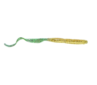 Jenzi Drop-Shot Mighty Worm Gummifisch 19cm gold glitter  