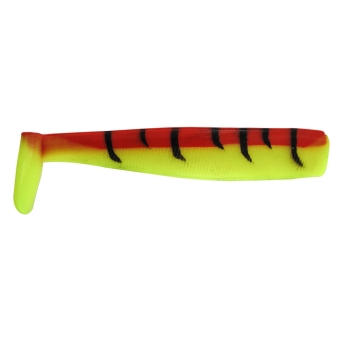 Jenzi Gummifisch Hammer Tail Shad yellow red tiger  15cm