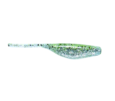 Jenzi Drop-Shot Inshore Trailer Gummifisch 8,5cm silber glitter  