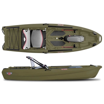 Jonny Boats Bass 100 Motor Boat Army Green