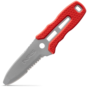 NRS Edelstahl Bootsmesser Pilot Knife 18,4cm Rot