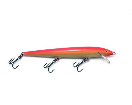 Vintage Rapala Wobbler Original Floating GFR Gold Fluorescent Red  