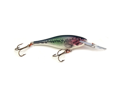 Vintage Rapala Normark Shad Rap Wobbler Deep Runner Silver Bass 