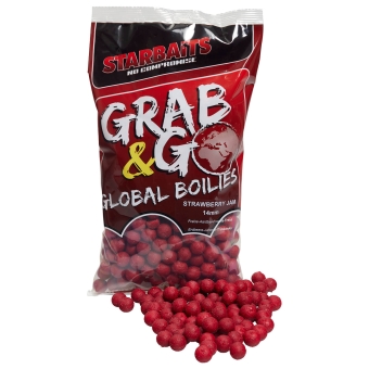 Starbaits Grab and Go Global Carp Boilies Strawberry Jam | 14mm