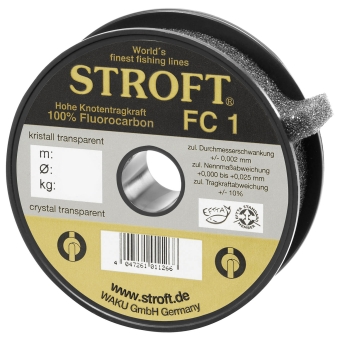 Stroft FC1 Fluorocarbon Hauptschnur 150m 0,260mm-6,3kg