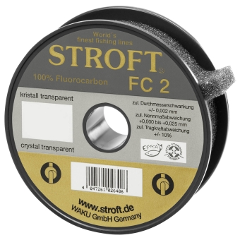 Stroft FC2 Fluorocarbon Hauptschnur 150m 0,600mm-22kg