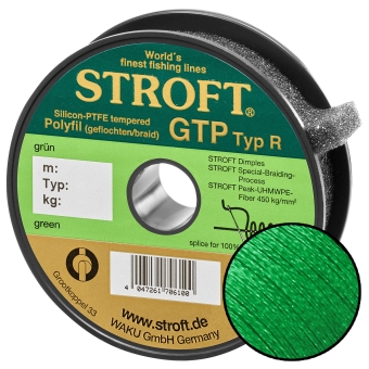 Schnur STROFT GTP Typ R Geflochtene 100m grün R7-0,300mm-18kg