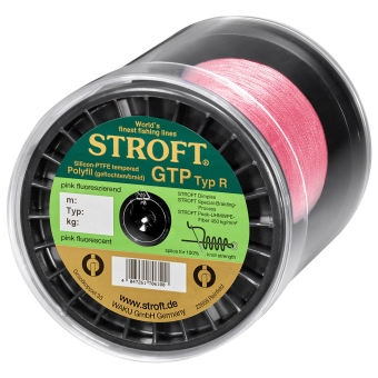 Schnur STROFT GTP Typ R Geflochtene 1000m pink fluor R2-0,180mm-5,5kg