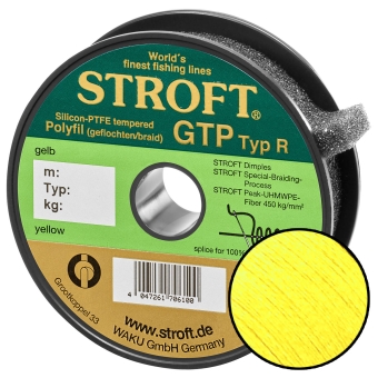 STROFT GTP Typ R Geflochtene Angelschnur 150m gelb R2-0,180mm-5,5kg