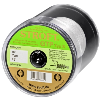 Line STROFT GTP Type S Braided 600m Silvergrey S5-0,25mm-13kg